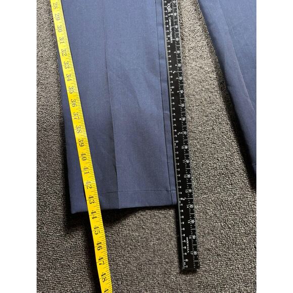 Original Penguin Pants Mens 36x32 Blue Chino Dress Trousers Stretch Work - Picture 9 of 9